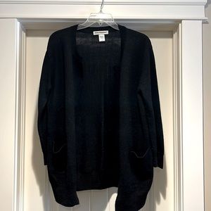 Nordstrom Cotton Emporium black long cardigan